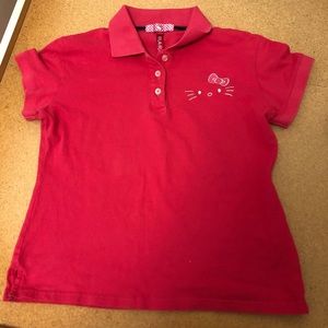 Ki La Ra - Authentic Hello Kitty Pink Polo Shirt